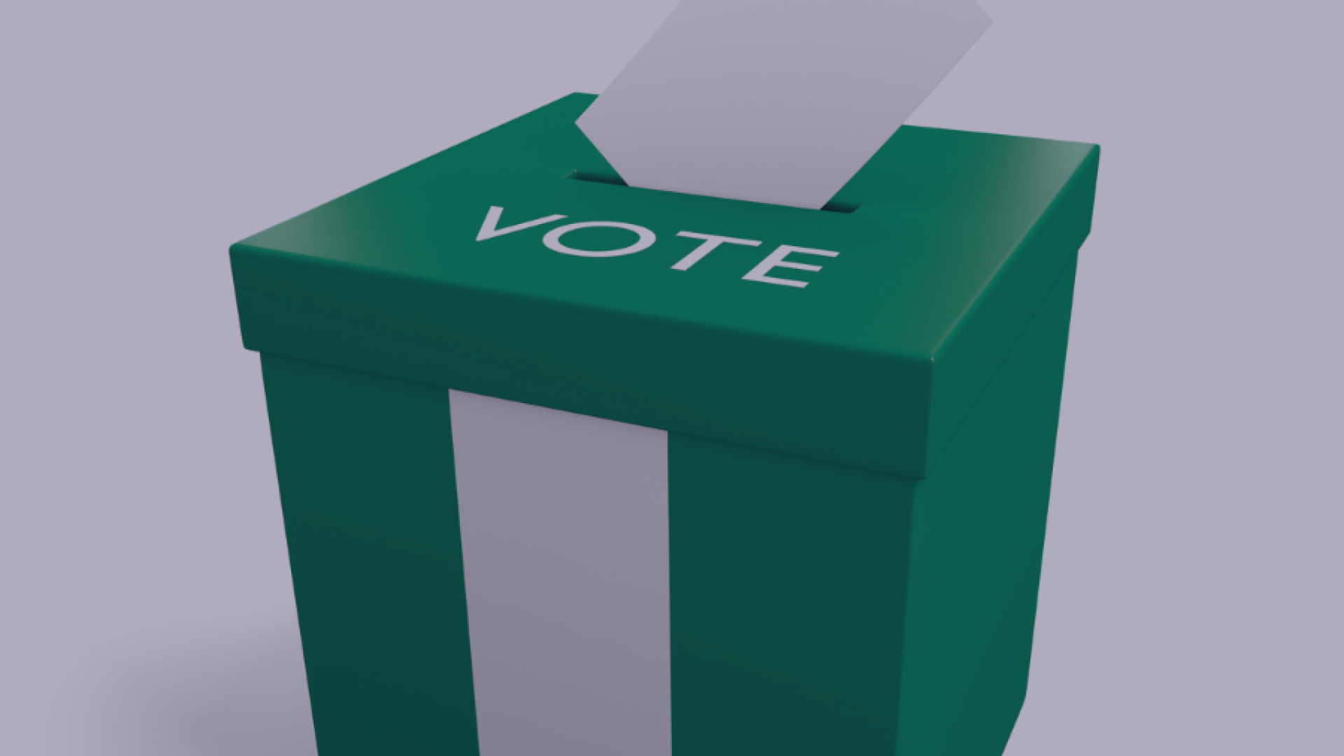 A ballot box written vote