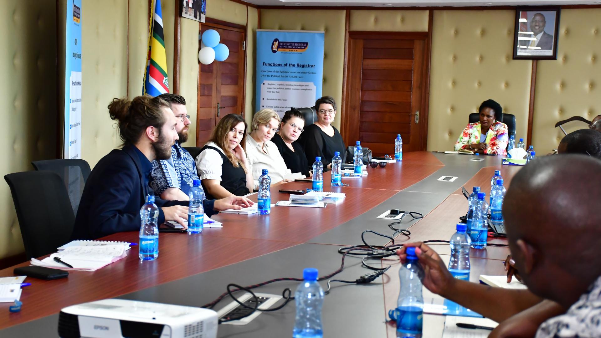 People in a roundtable meeting