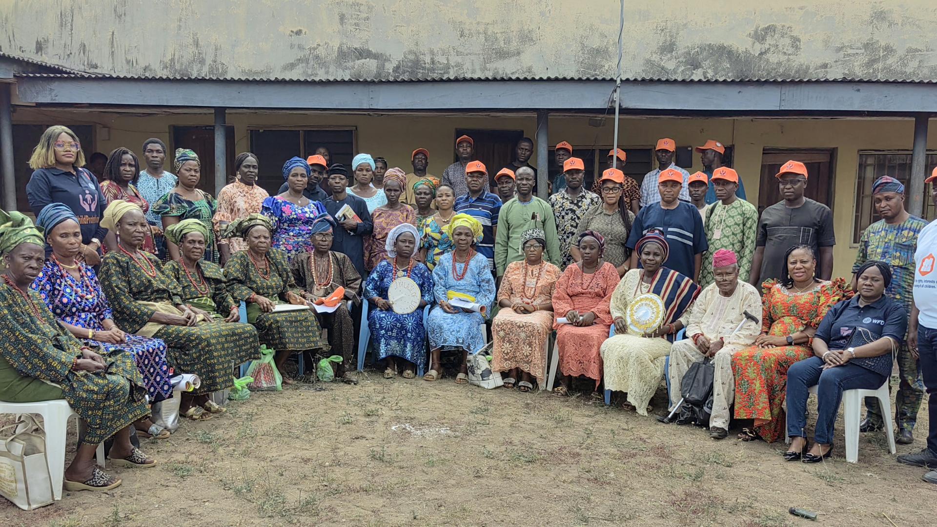 Community members at the sensitisation on the Vapp law