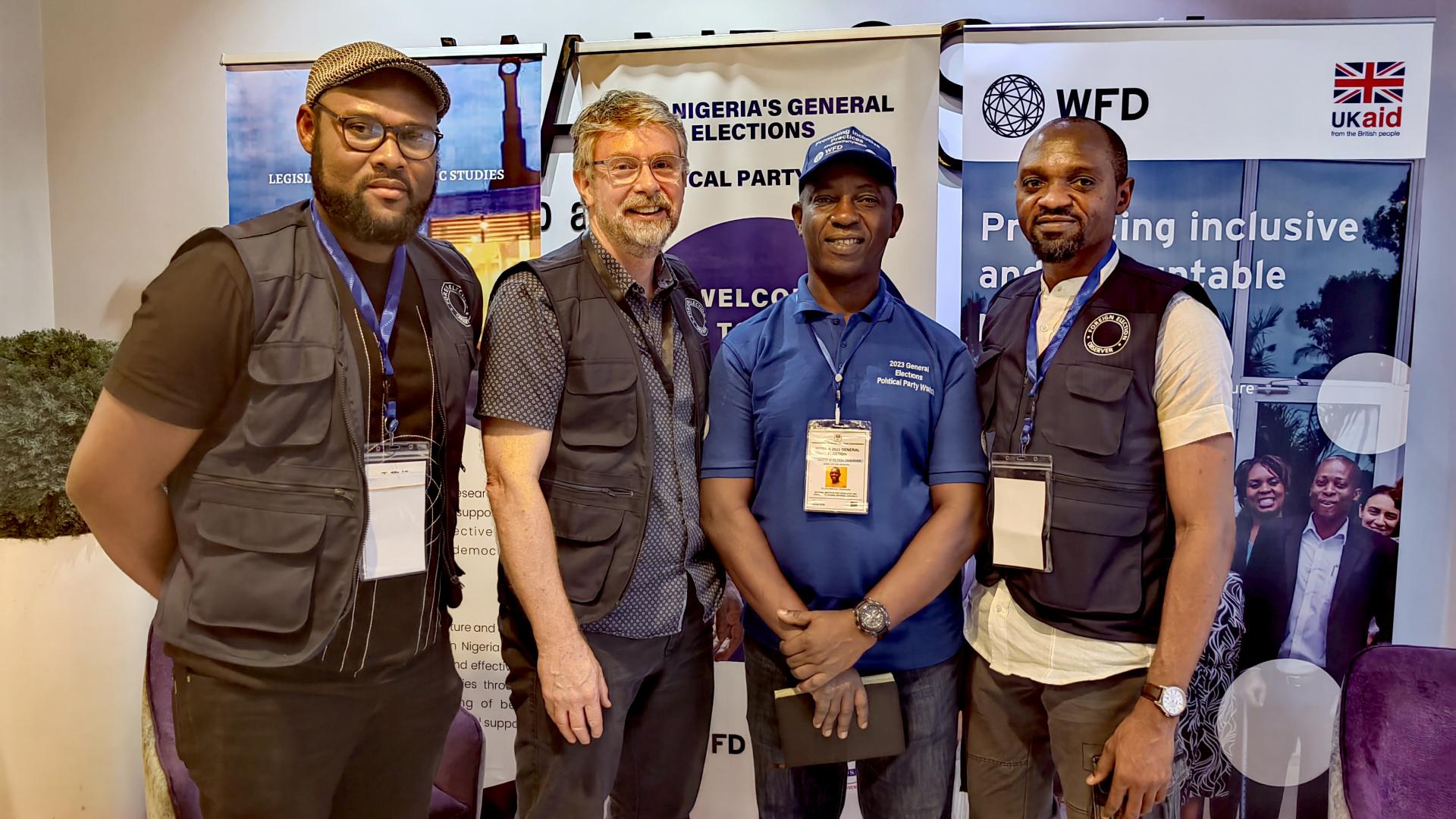 Delegates form FCDO and WFD Nigeria country director