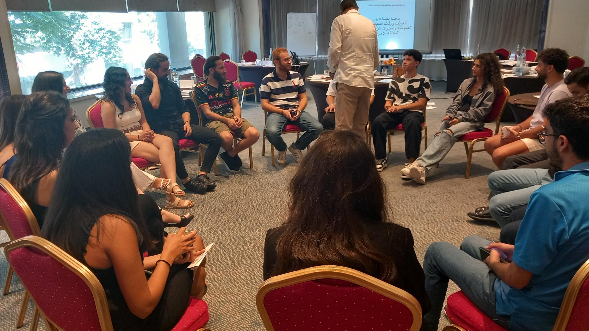 Training on development of evidence-based policy briefs for youth groups in Lebanon