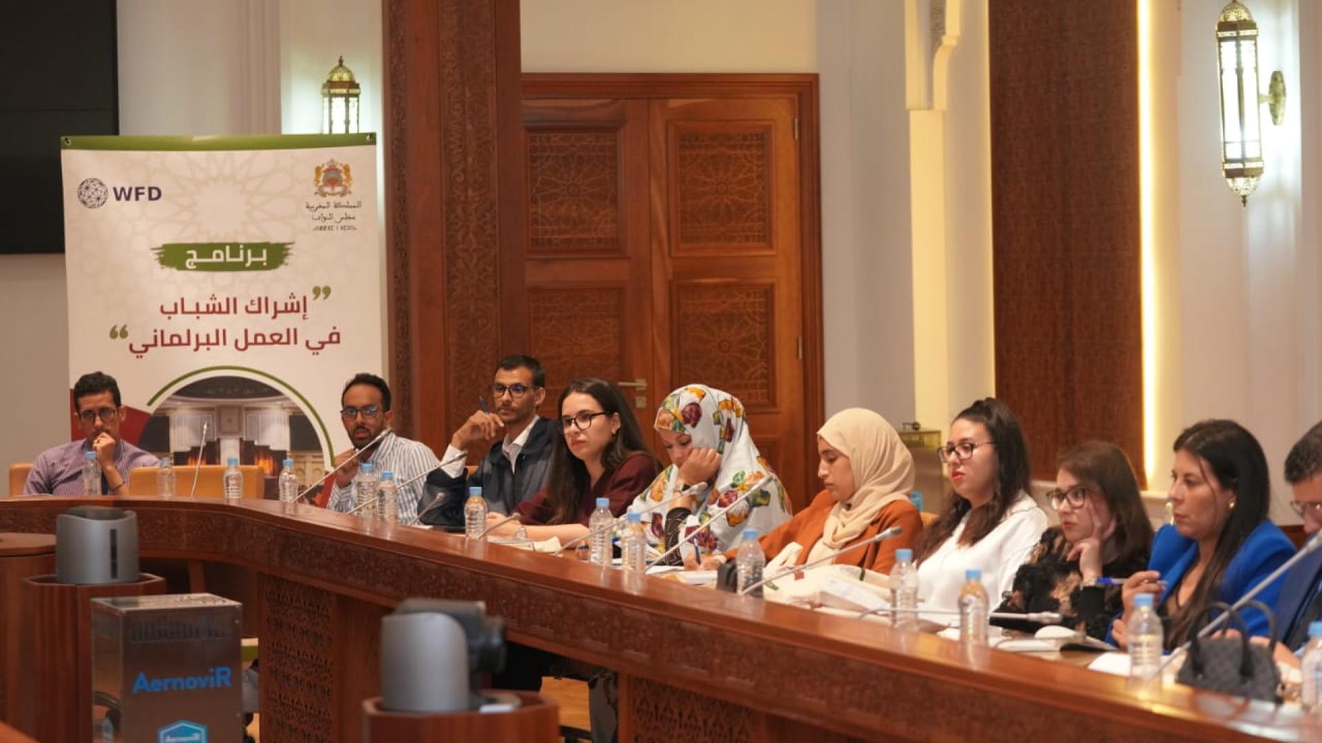 Training about parliamentary work for youth and youth focused civil society organisations (CSOs) in Morocco