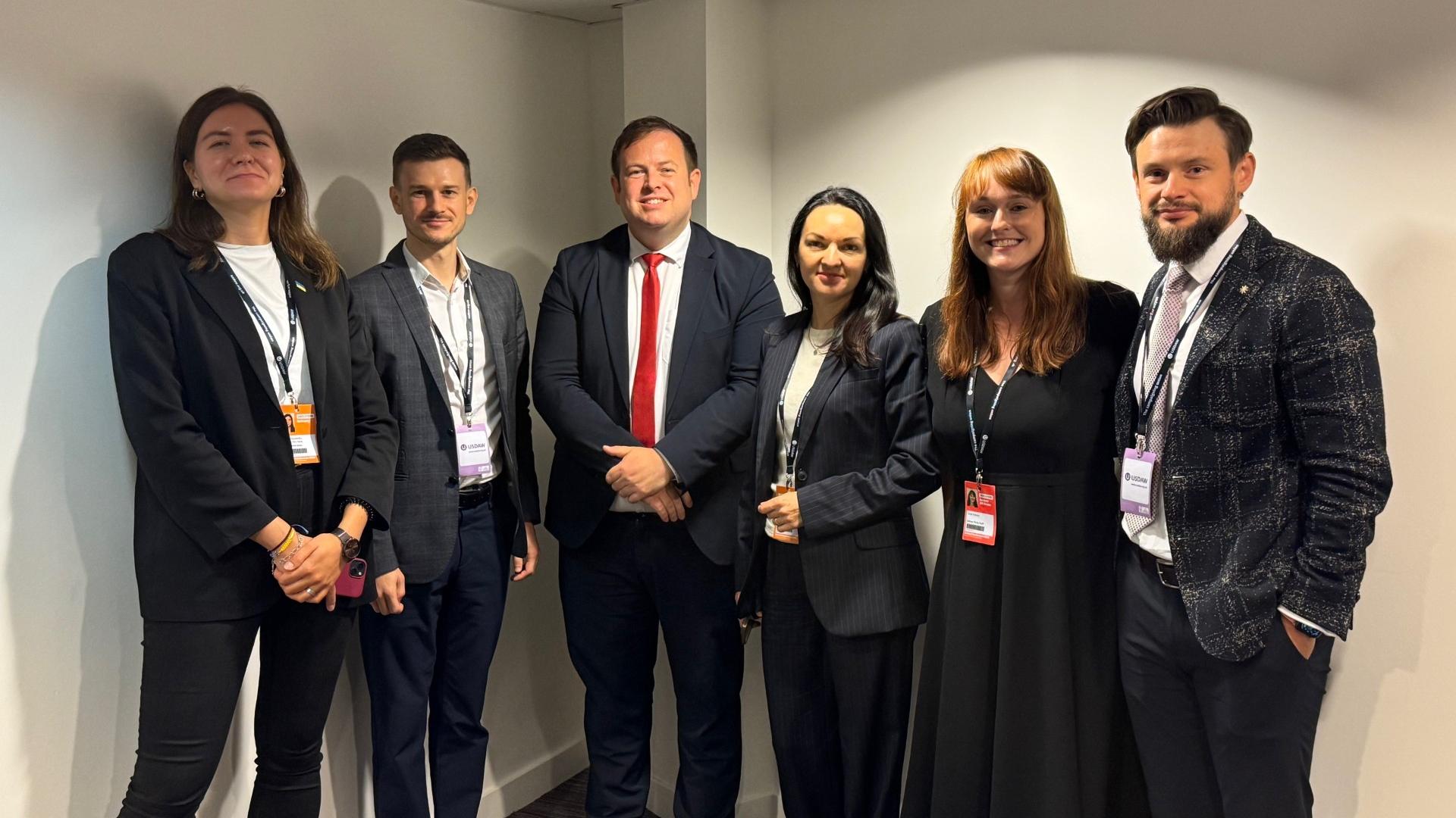Ukranian delegate visiting UK party conferences