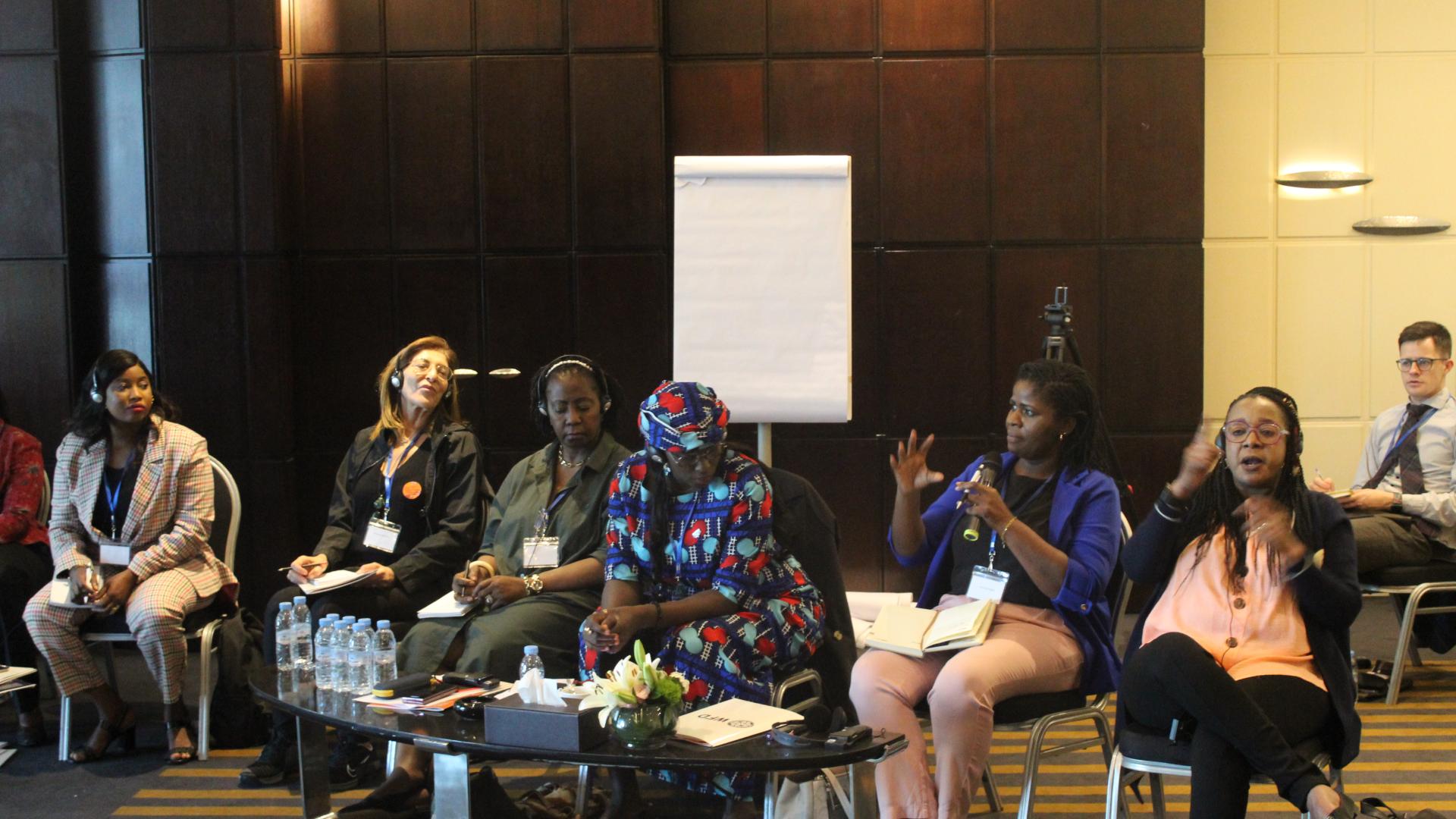 Group of women attending training