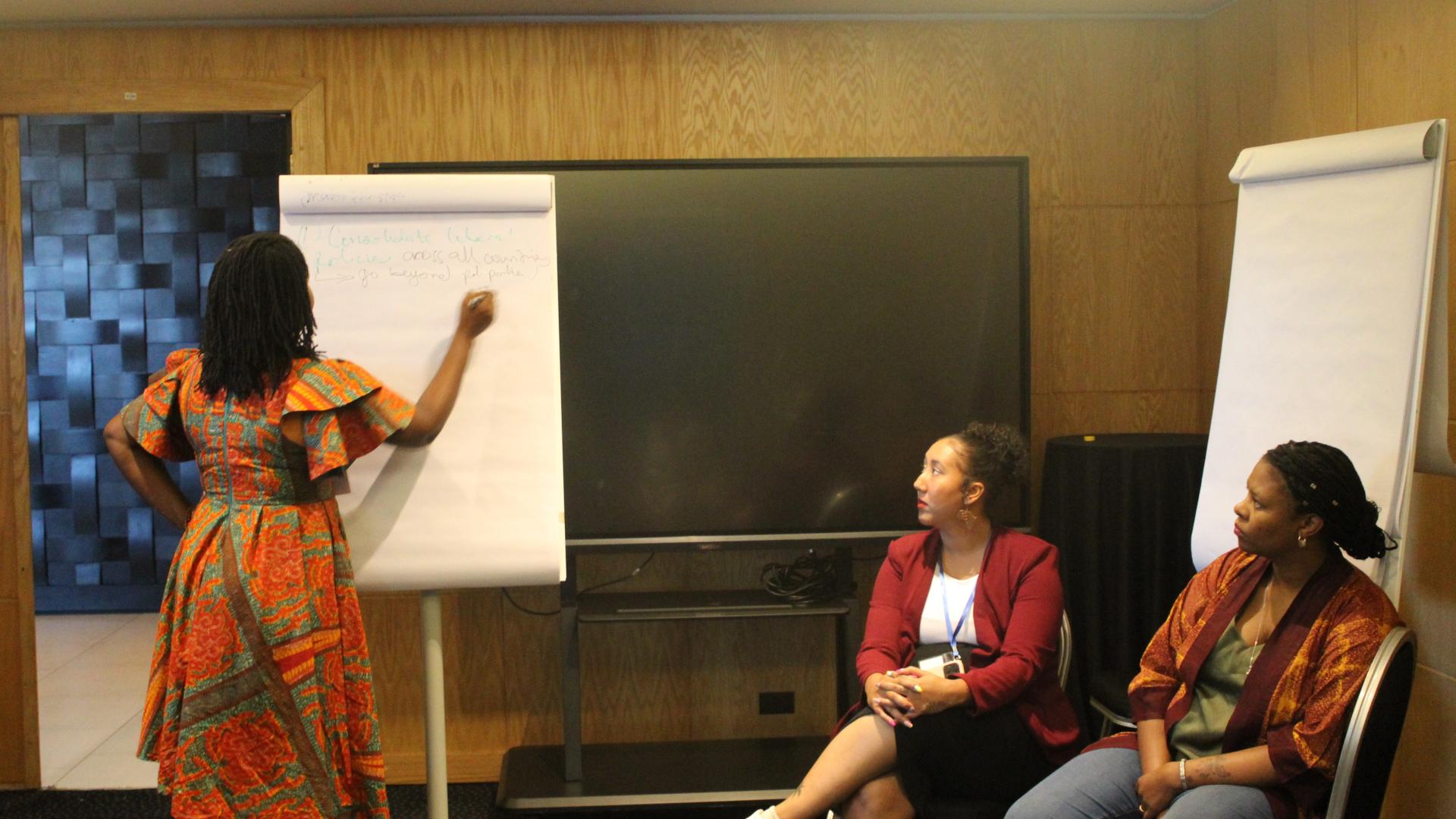Group of women attending training