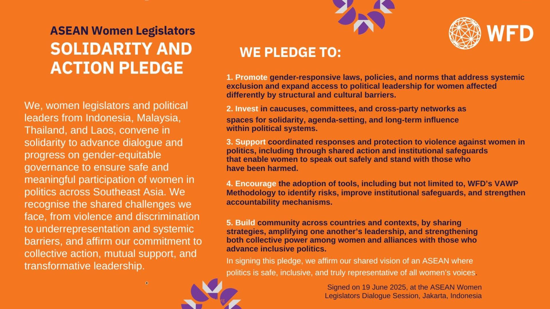 Text on orange background